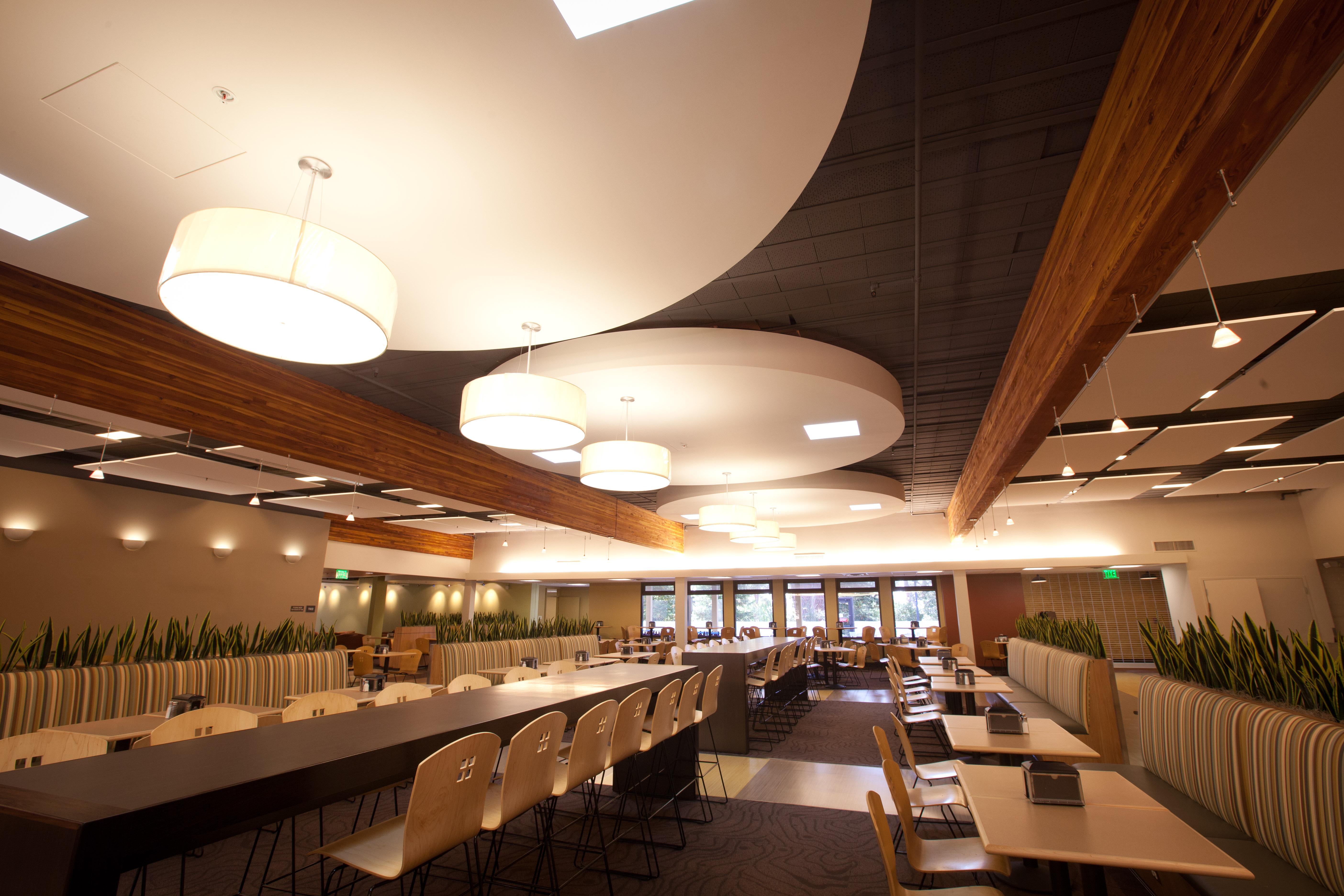 Tables at the dining commons (DC) at Westmont